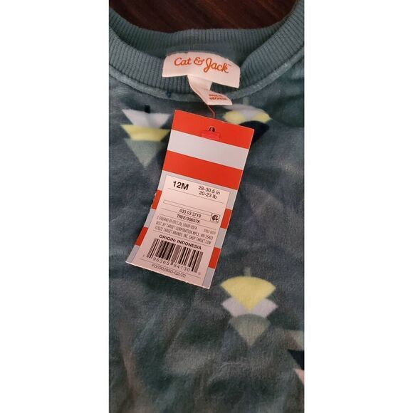 NWT UNISEX CAT & JACK PULLOVER VELOUR TOP - Picture 4 of 4